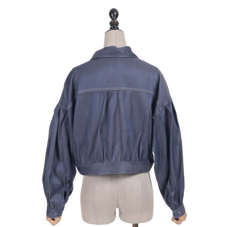 リボン付きデニムジャケット | axes femme | 詳細画像12 