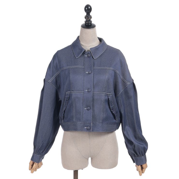 リボン付きデニムジャケット | axes femme | 詳細画像15 