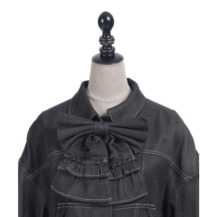 リボン付きデニムジャケット | axes femme | 詳細画像21 