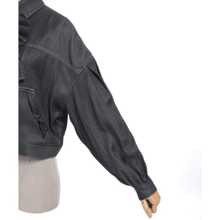 リボン付きデニムジャケット | axes femme | 詳細画像25 