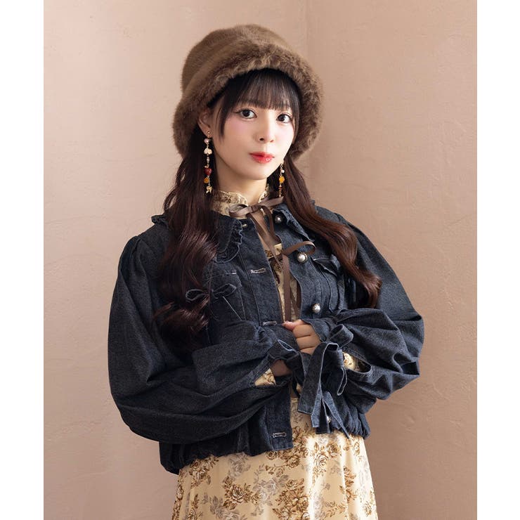 ボリューム袖デニムジャケット | axes femme | 詳細画像4 