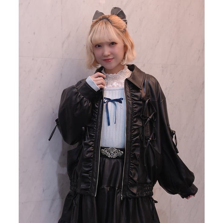 フェイクレザーブルゾン | axes femme | 詳細画像6 