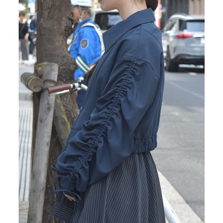 ドロストスリーブシャツブルゾン | axes femme | 詳細画像4 