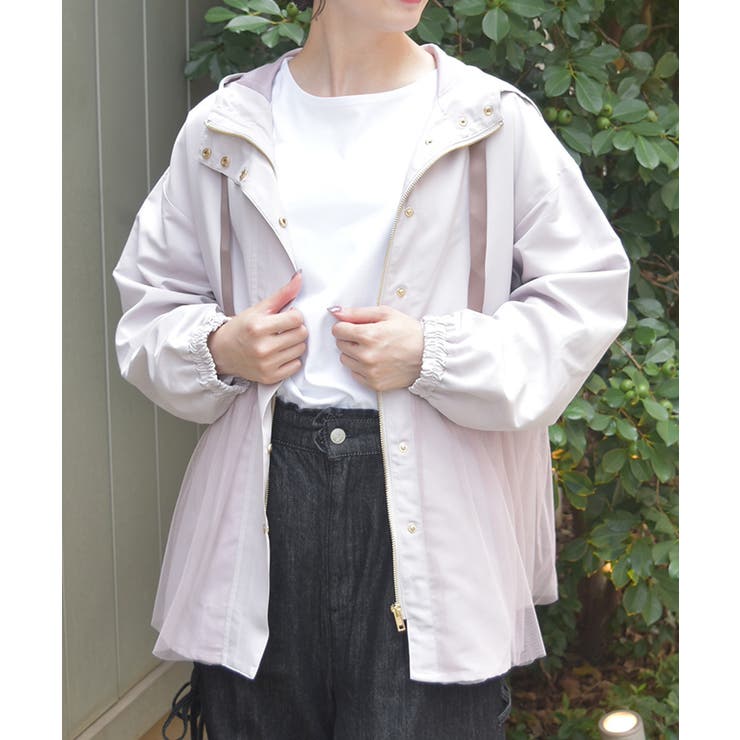 撥水加工マウンテンパーカー | axes femme | 詳細画像12 