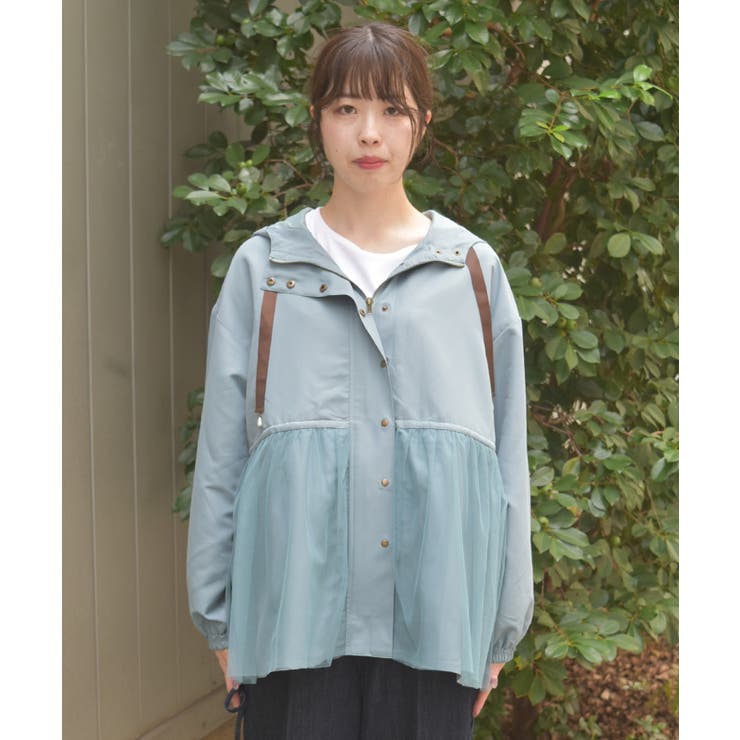 撥水加工マウンテンパーカー | axes femme | 詳細画像4 