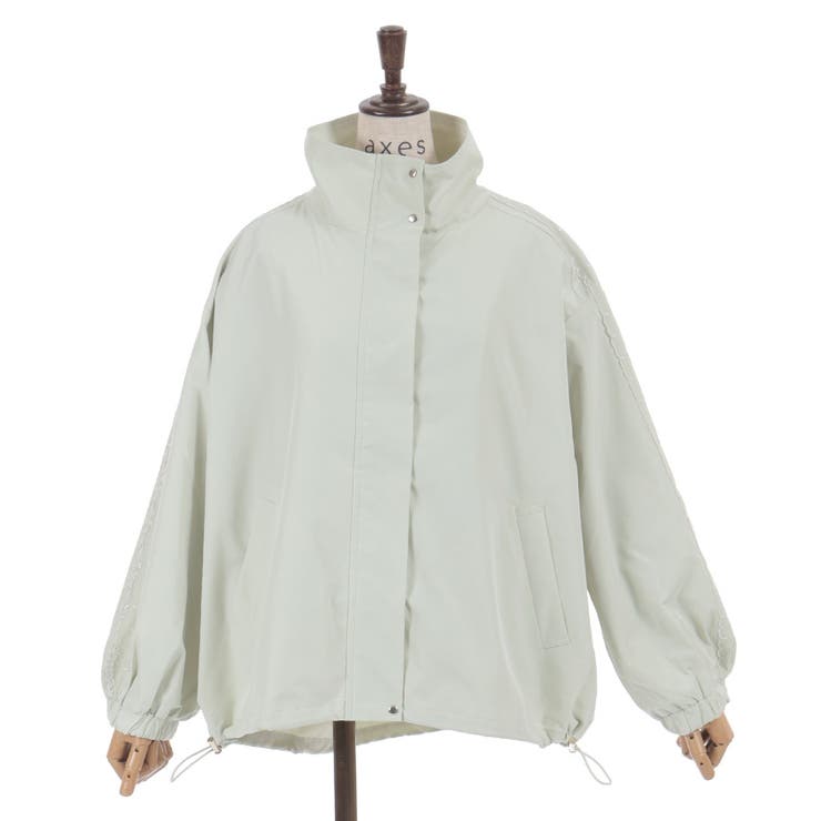 撥水加工レース袖ブルゾン | axes femme | 詳細画像14 