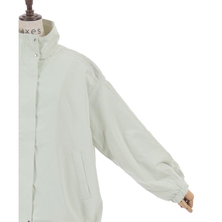 撥水加工レース袖ブルゾン | axes femme | 詳細画像18 