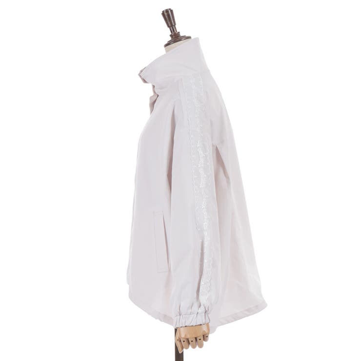 撥水加工レース袖ブルゾン | axes femme | 詳細画像20 