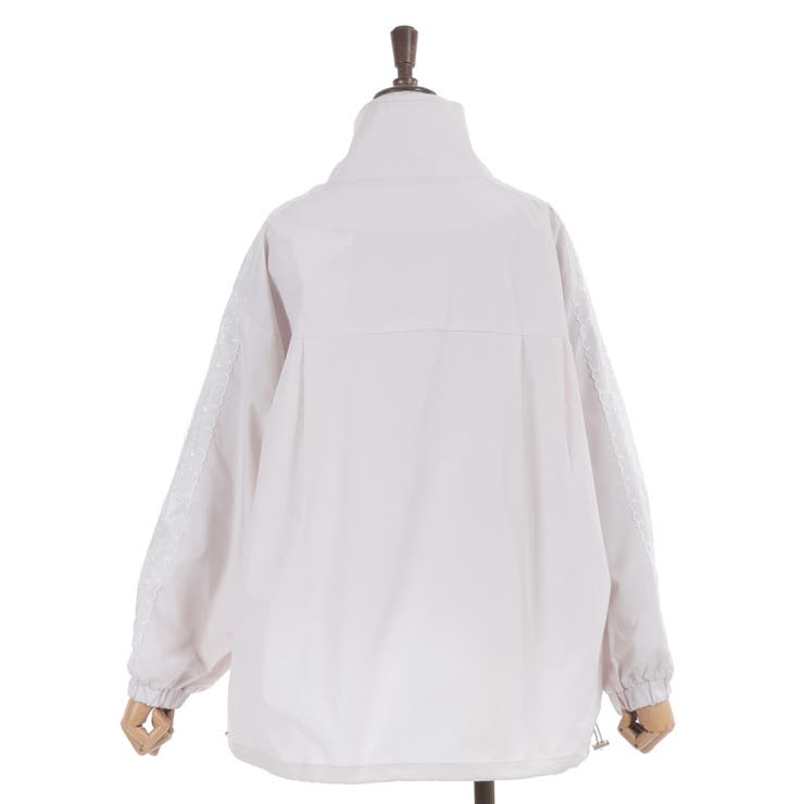 撥水加工レース袖ブルゾン | axes femme | 詳細画像21 