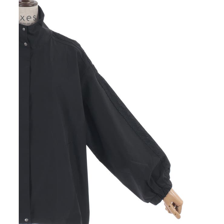 撥水加工レース袖ブルゾン | axes femme | 詳細画像31 