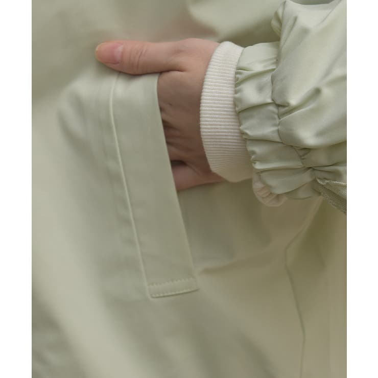 撥水加工レース袖ブルゾン | axes femme | 詳細画像4 