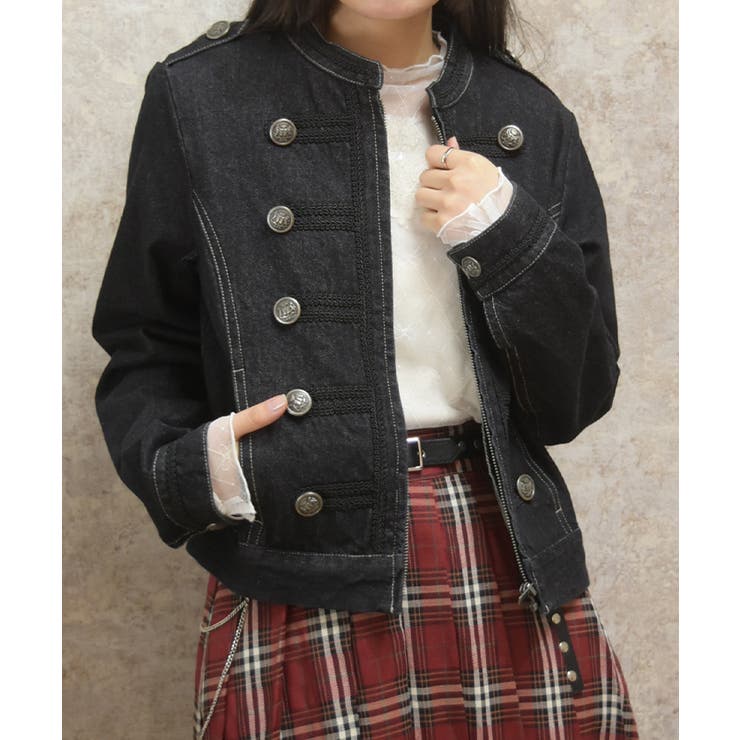 黒 | ナポレオンデニムジャケット | axes femme