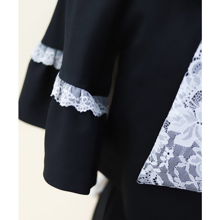 レース重ねリボンタイ付ケープ | axes femme | 詳細画像10 