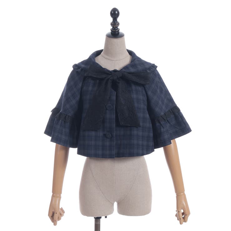 レース重ねリボンタイ付ケープ | axes femme | 詳細画像17 