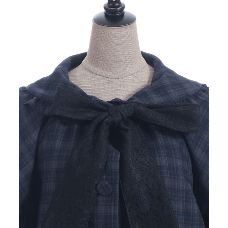 レース重ねリボンタイ付ケープ | axes femme | 詳細画像22 