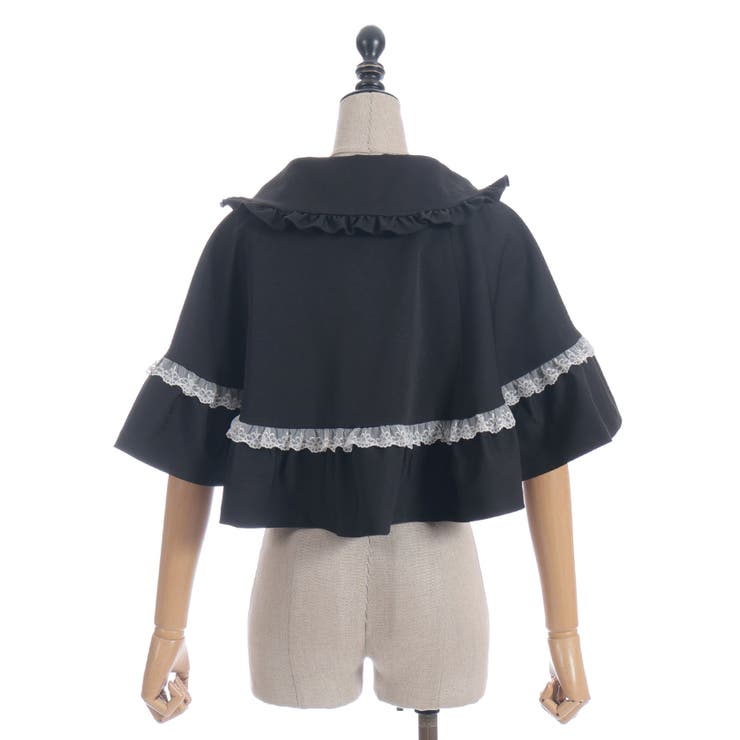 レース重ねリボンタイ付ケープ | axes femme | 詳細画像27 