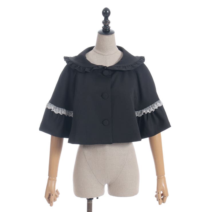 レース重ねリボンタイ付ケープ | axes femme | 詳細画像29 