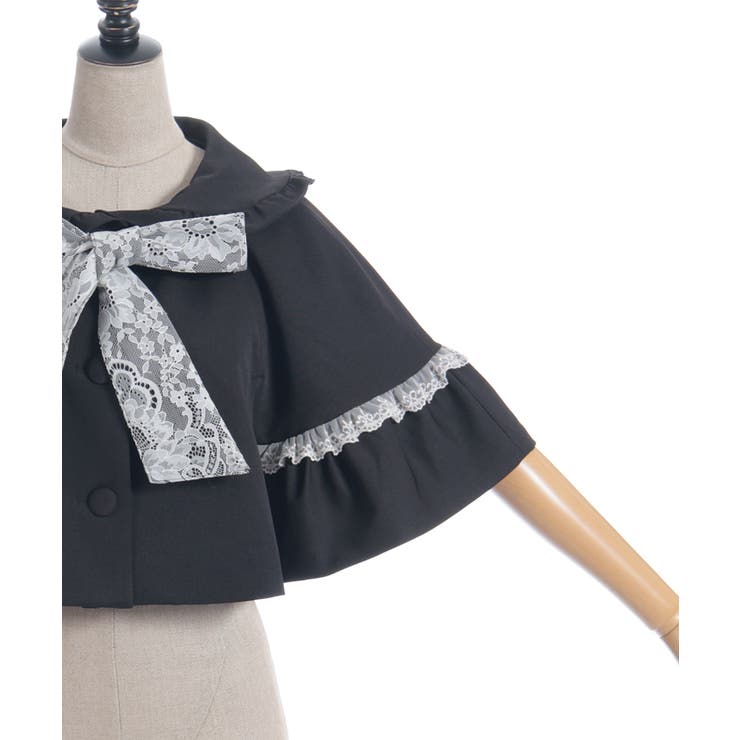 レース重ねリボンタイ付ケープ | axes femme | 詳細画像31 