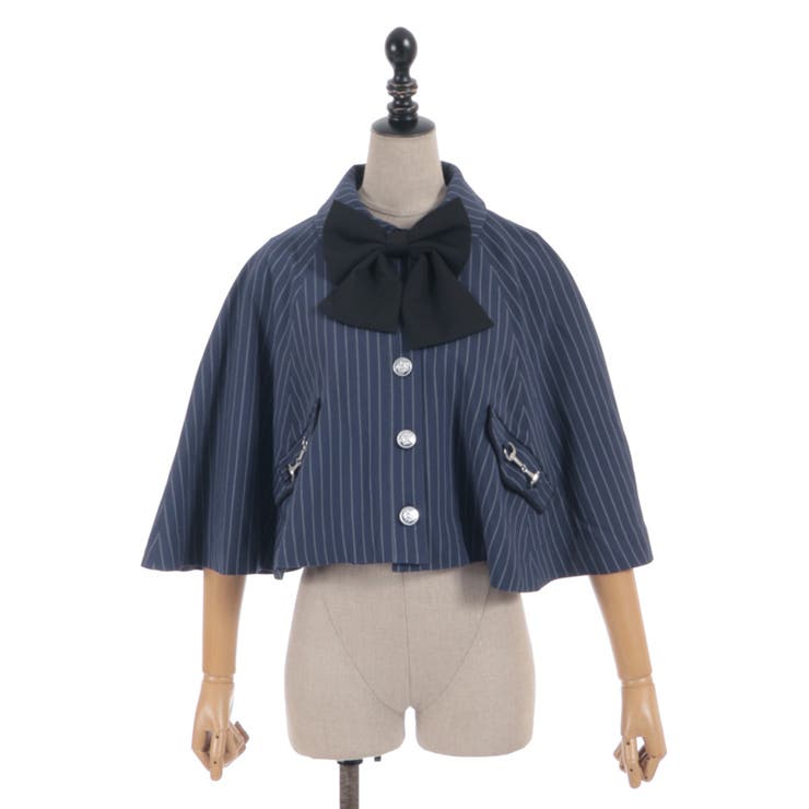 バイカラーリボン付きケープ | axes femme | 詳細画像24 