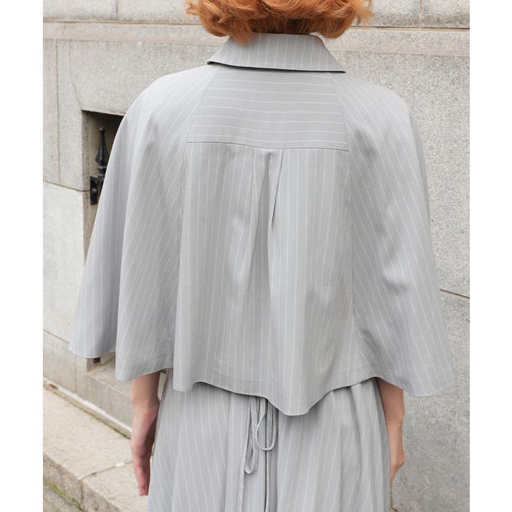 バイカラーリボン付きケープ | axes femme | 詳細画像3 