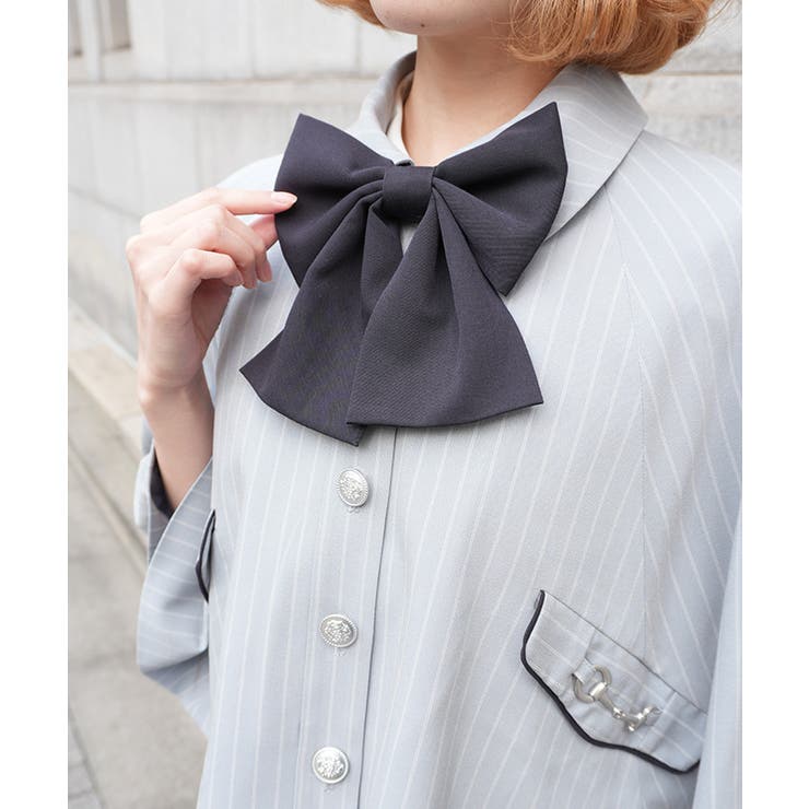 バイカラーリボン付きケープ | axes femme | 詳細画像4 