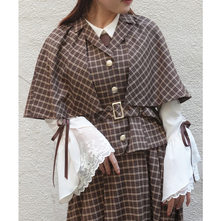 茶 | ディテクティブチェックＪＫＴ | axes femme