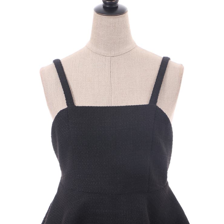バックリボンペプラムビスチェ[品番：IGAW0004054]｜axes femme