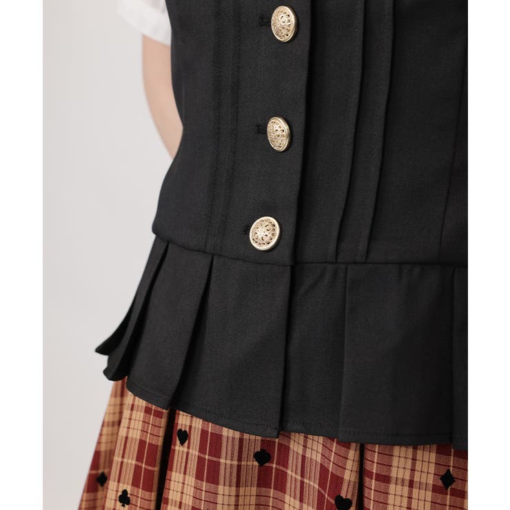 イレヘムプリーツベスト | axes femme | 詳細画像8 