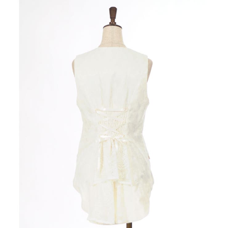 Wブレストジャカードベスト[品番：IGAW0005543]｜axes femme