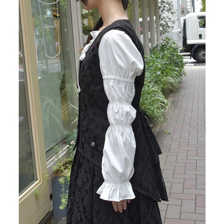 Wブレストジャカードベスト[品番：IGAW0005543]｜axes femme