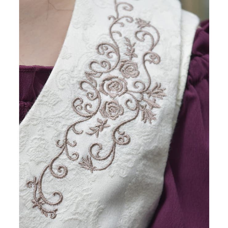 Wブレストジャカードベスト[品番：IGAW0005543]｜axes femme