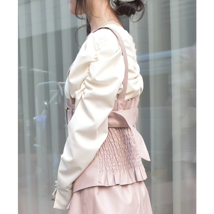 合皮素材ビスチェ | axes femme | 詳細画像2 