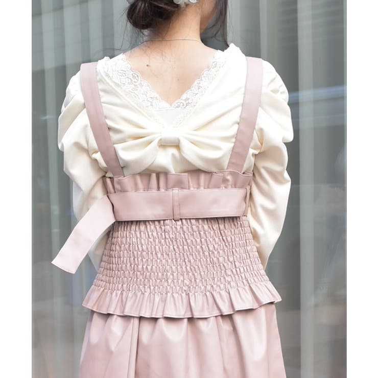 合皮素材ビスチェ | axes femme | 詳細画像3 