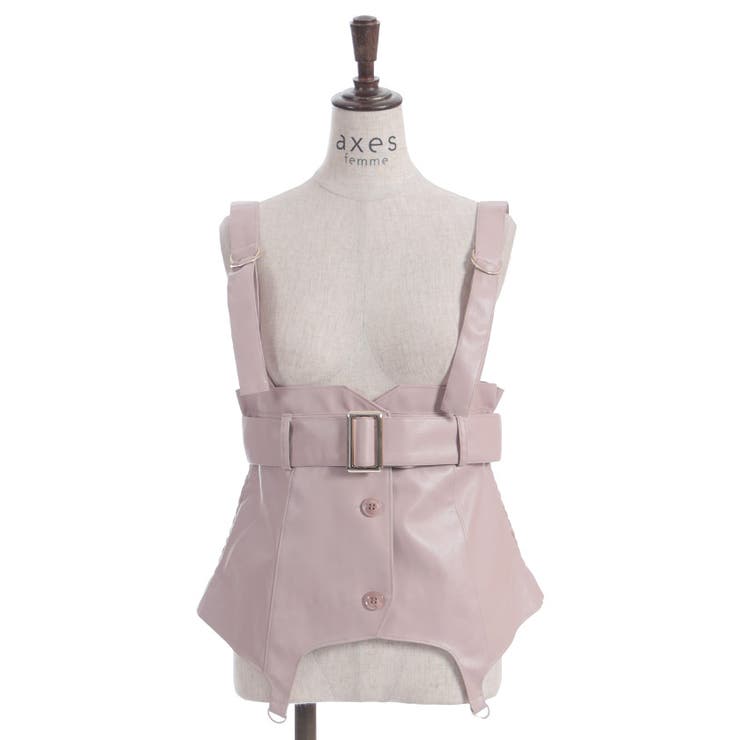 合皮素材ビスチェ | axes femme | 詳細画像5 