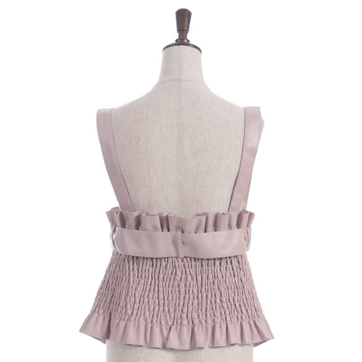 合皮素材ビスチェ | axes femme | 詳細画像7 