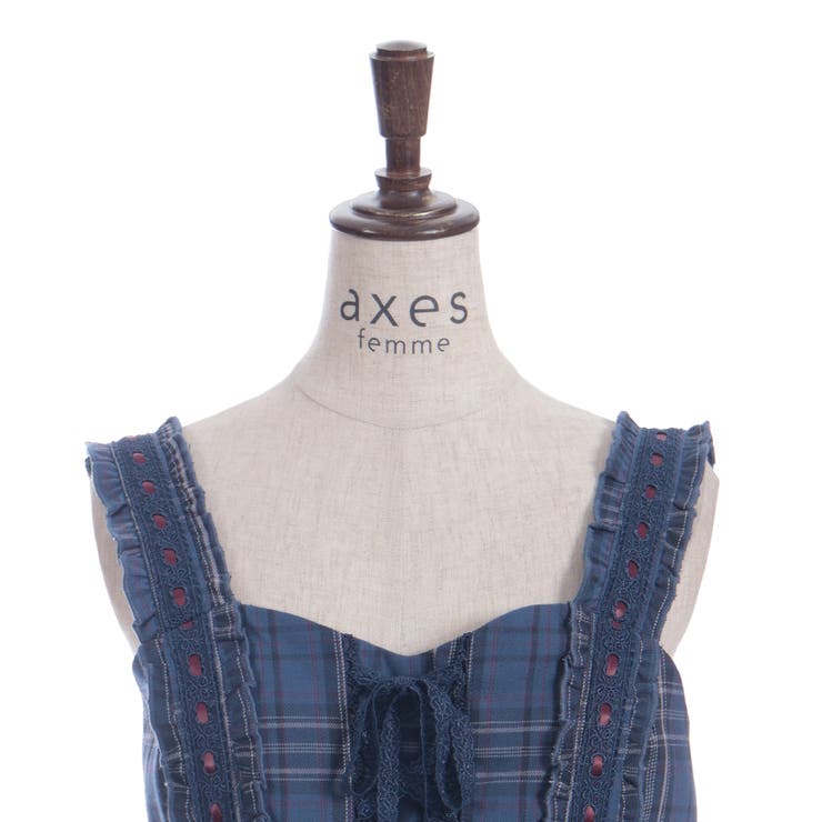 タータンチェック編上ビスチェ | axes femme | 詳細画像16 