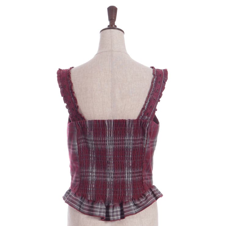 タータンチェック編上ビスチェ | axes femme | 詳細画像8 