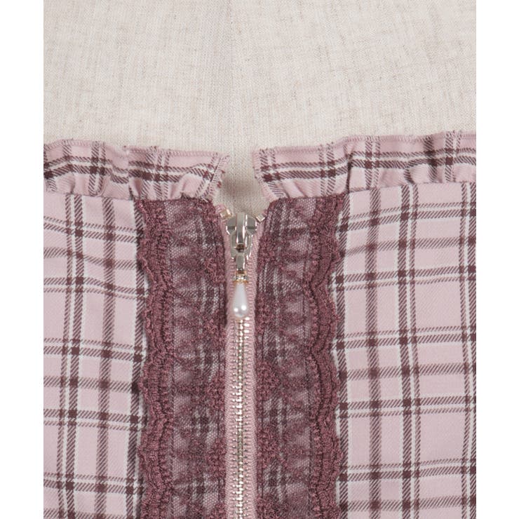 チェックレースフリルビスチェ | axes femme | 詳細画像25 