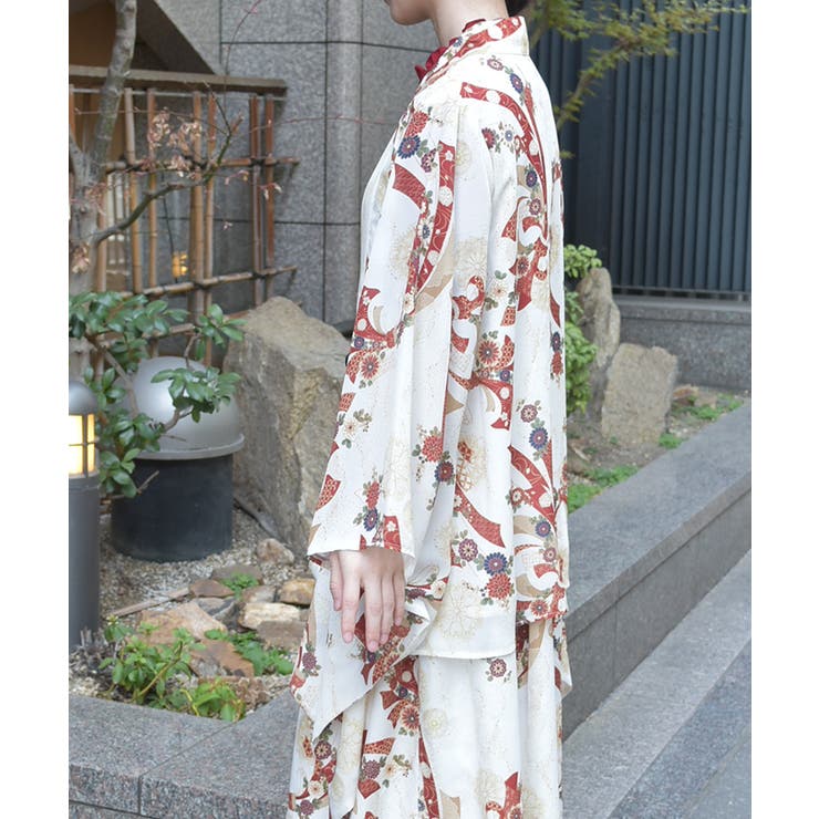 408◇燦爛柄羽織 生成り axes femme アクシーズ TS41X48 燦爛柄羽織[品番：IGAW0006264]｜axes femme（アクシーズファム