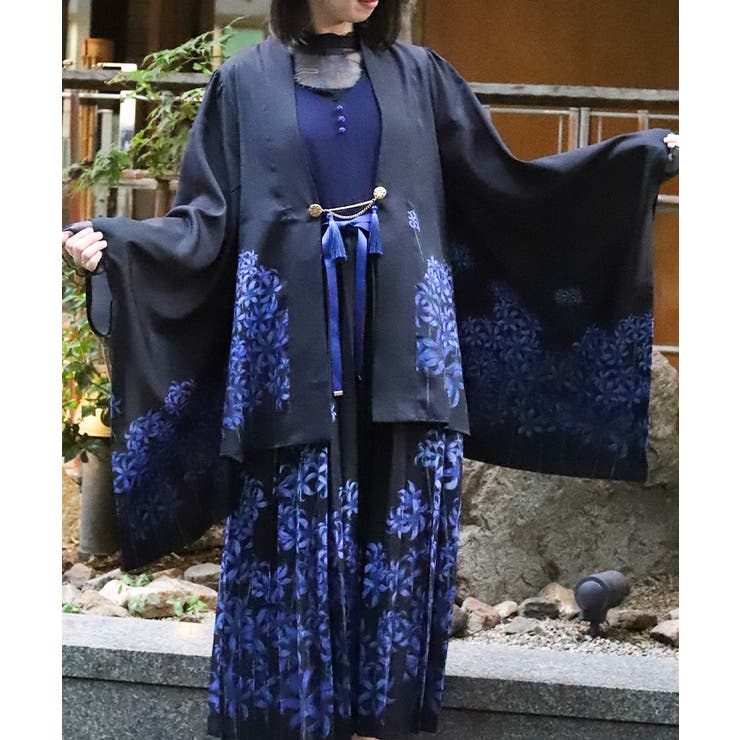 紺 | 彼岸花柄羽織 | axes femme