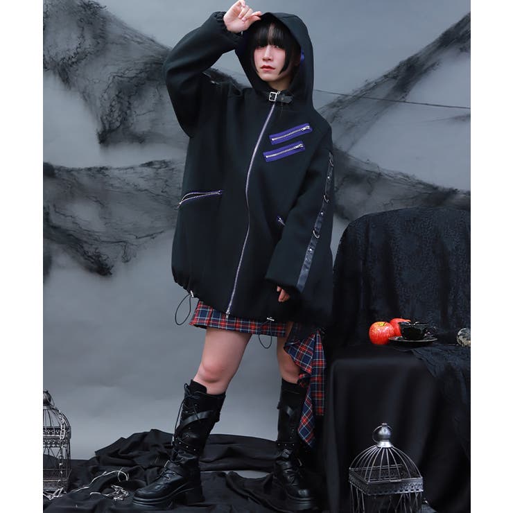 ベルトデザインモッズコート | axes femme | 詳細画像14 