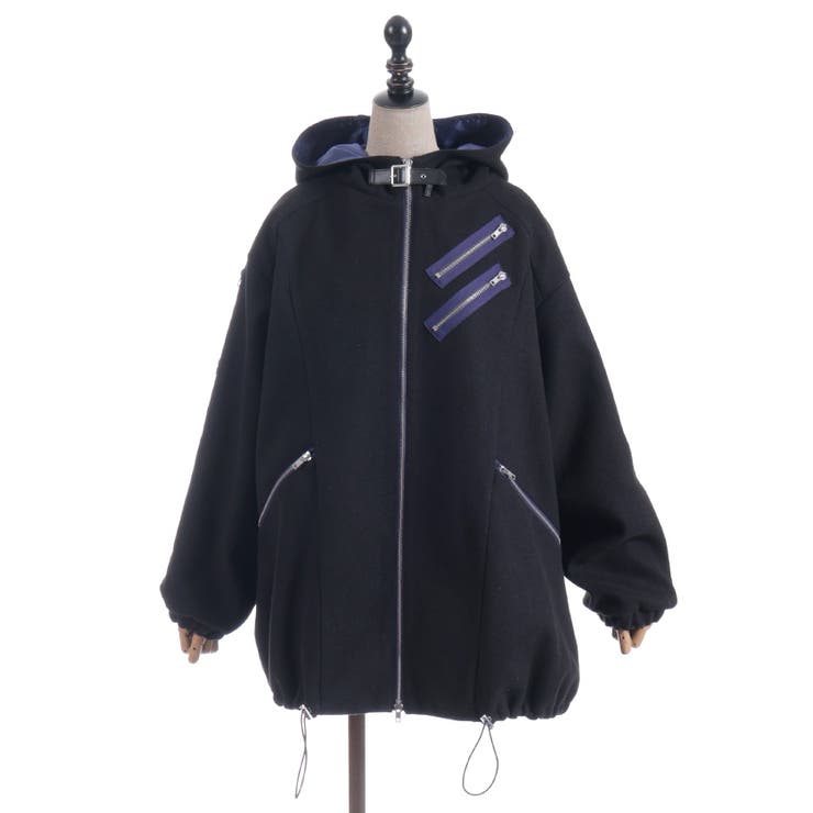 ベルトデザインモッズコート | axes femme | 詳細画像26 