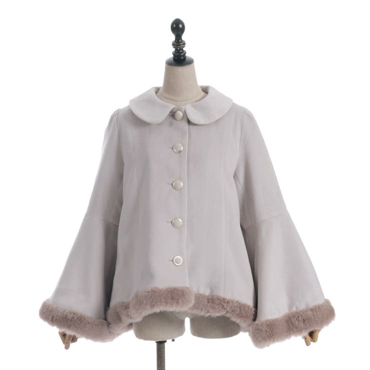 ベルスリーブＡラインコート | axes femme | 詳細画像16 