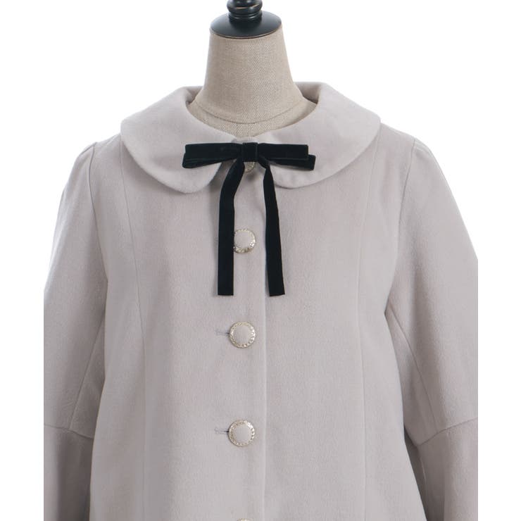 ベルスリーブＡラインコート | axes femme | 詳細画像19 