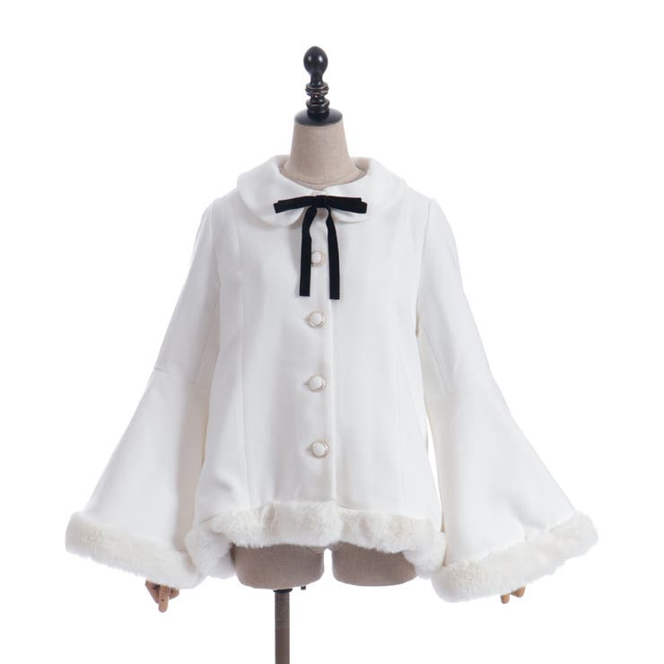 ベルスリーブＡラインコート | axes femme | 詳細画像23 