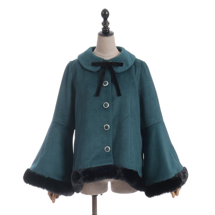 ベルスリーブＡラインコート | axes femme | 詳細画像8 