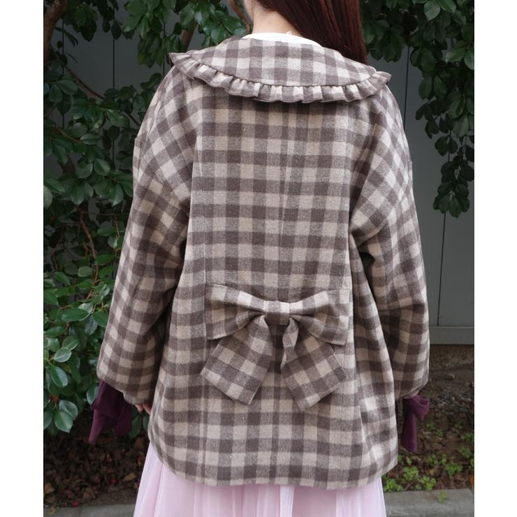 レースアップテーラードコート[品番：IGAW0008541]｜axes femme