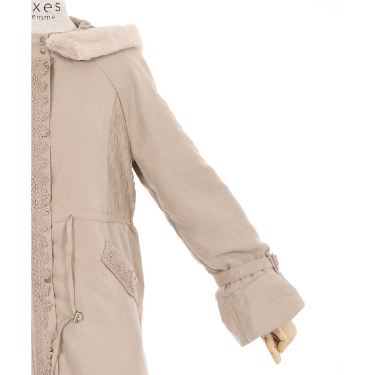 リボン付レースフリルコート | outlet | axes femme online shop