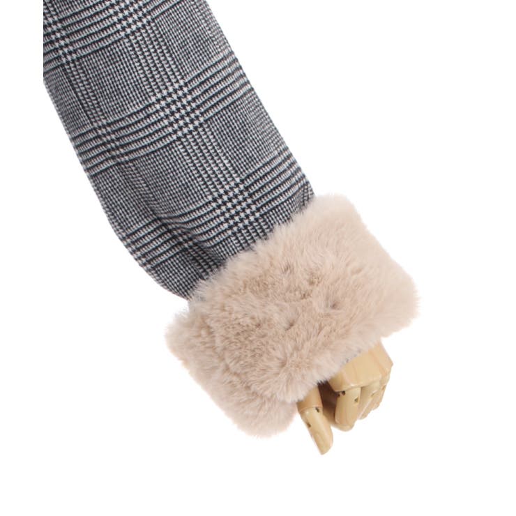 ファー襟ベルトデザインコート[品番：IGAW0002526]｜axes femme