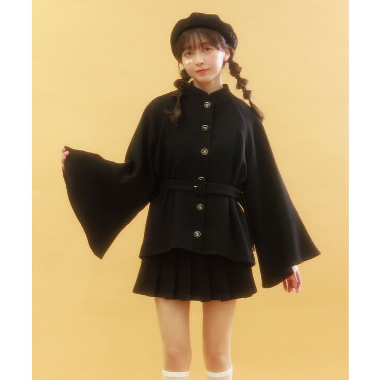 ケープ風フレアスリーブコート[品番：IGAW0005939]｜axes femme